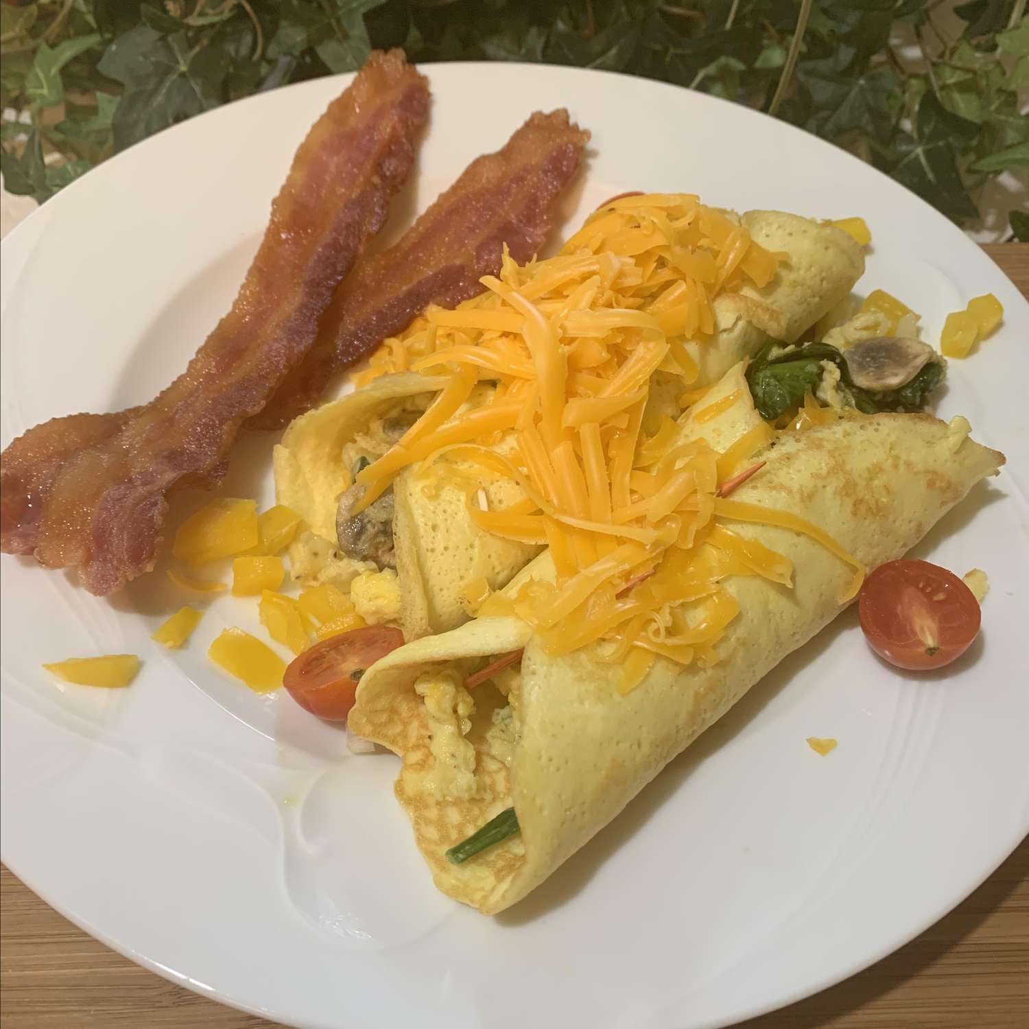 Low-Carb Savory Breakfast Crepes Recipe