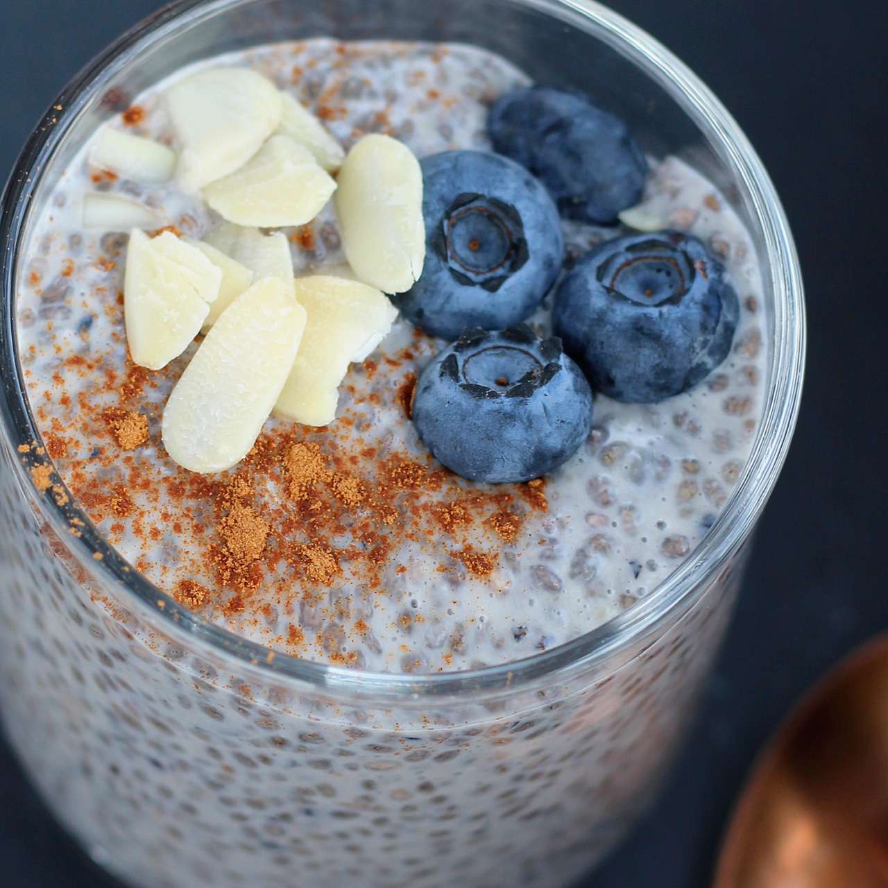 Blueberry Chia Pudding with Almond Milk Recipe