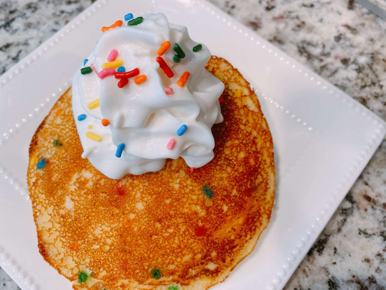 Cake Mix Birthday Cake Pancakes Recipe