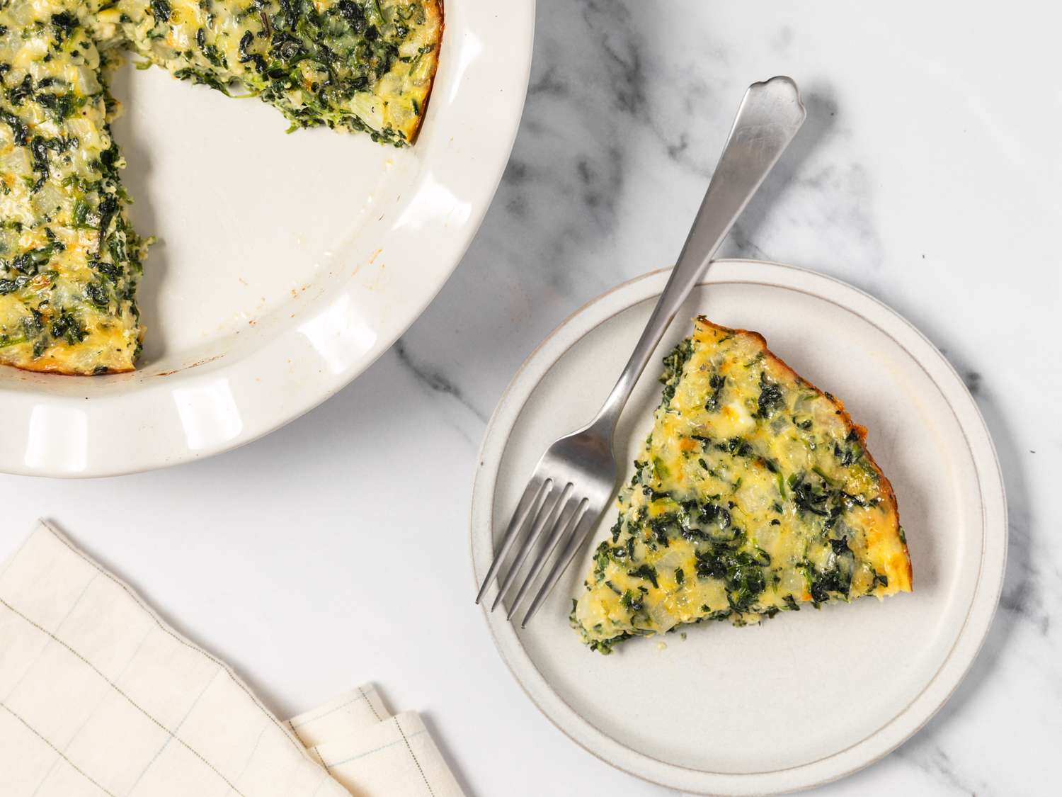 Crustless Spinach Quiche Recipe