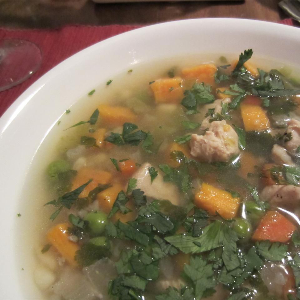 Peruvian Chicken Soup (Aguadito de Pollo) Recipe