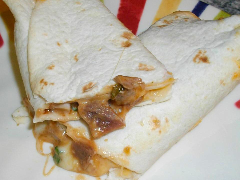 Leftover Pork Roast BBQ Wrap Recipe