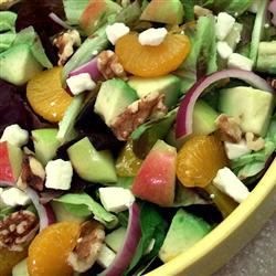 Apple Avocado Salad with Tangerine Dressing Recipe