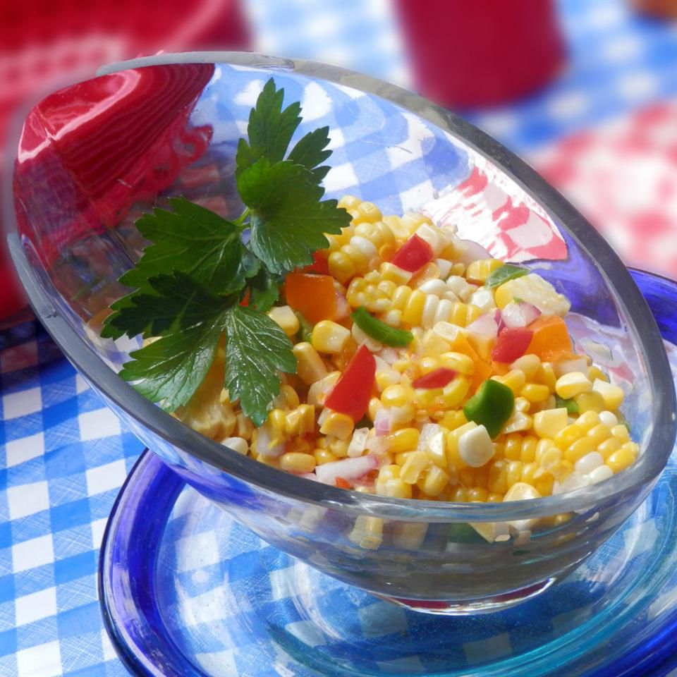 Anytime Canned Corn Salad Recipe