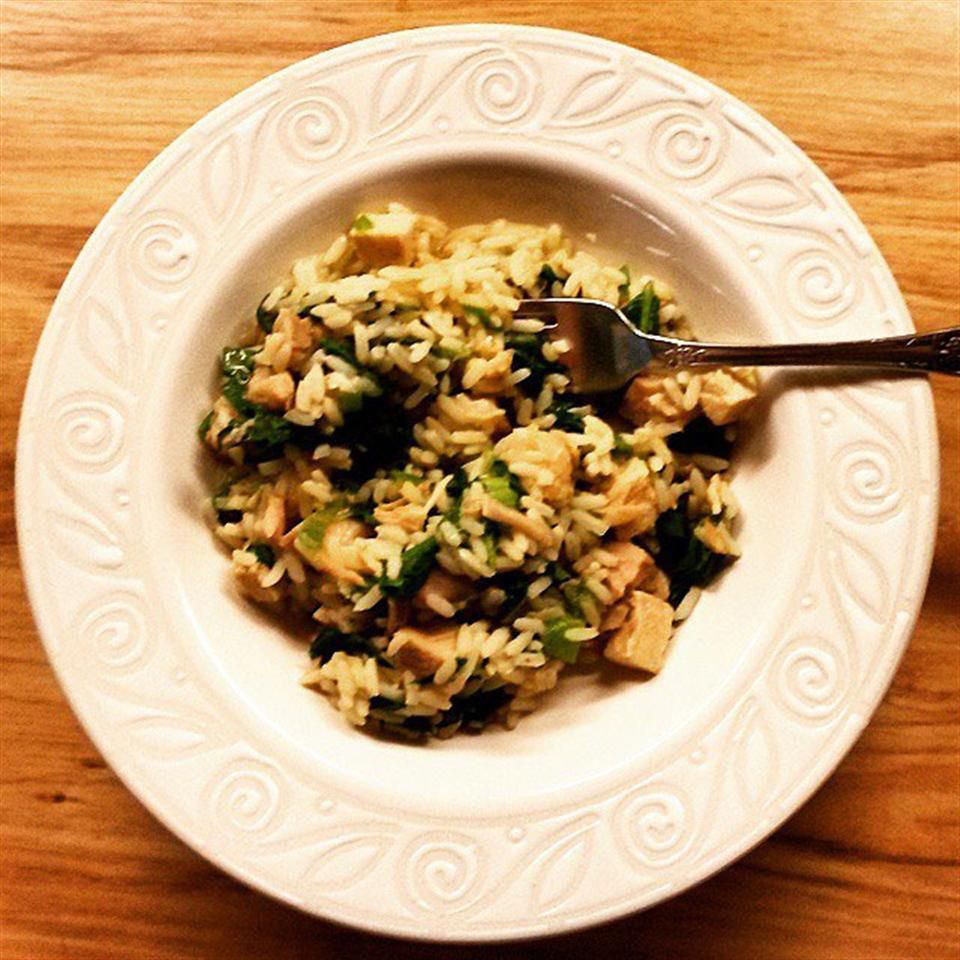 Turkey and Spinach Rice Bowl Recipe