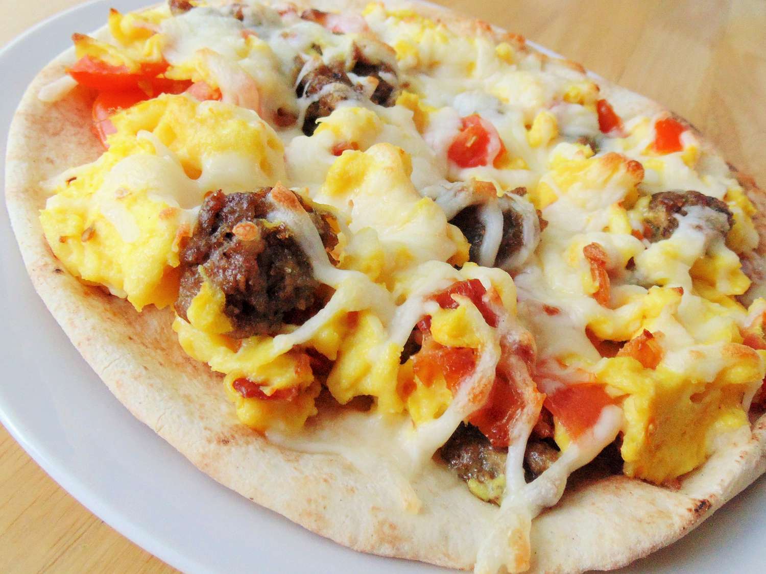 Flatbread Breakfast Pizza Recipe