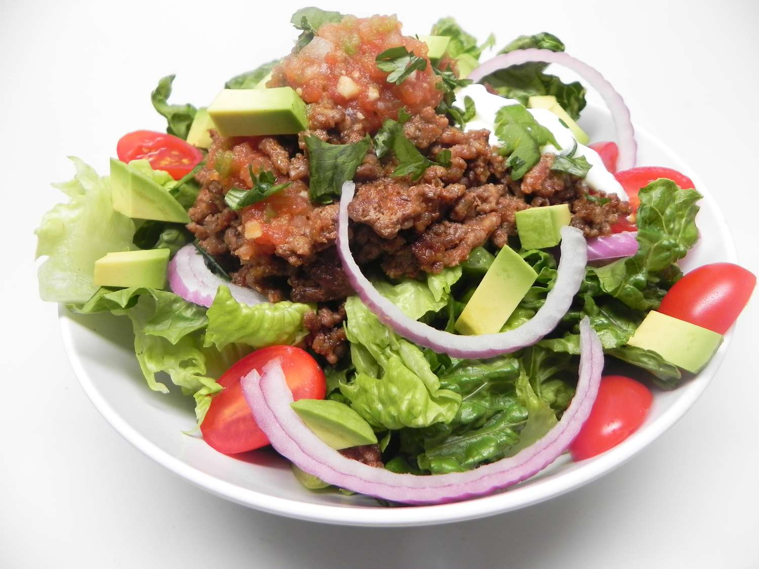 Easy Keto Taco Salad Bowl for 2 Recipe