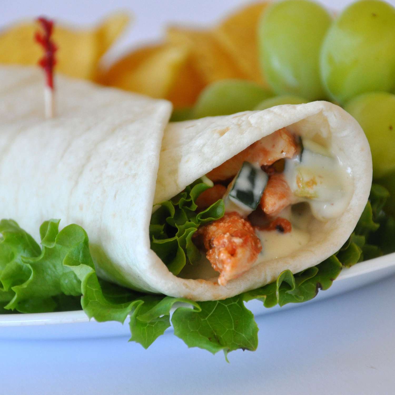 Simple Sweet and Spicy Chicken Wraps Recipe