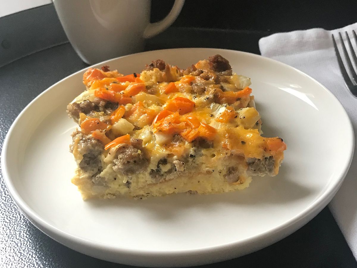 English Muffin-Sausage Breakfast Casserole Recipe