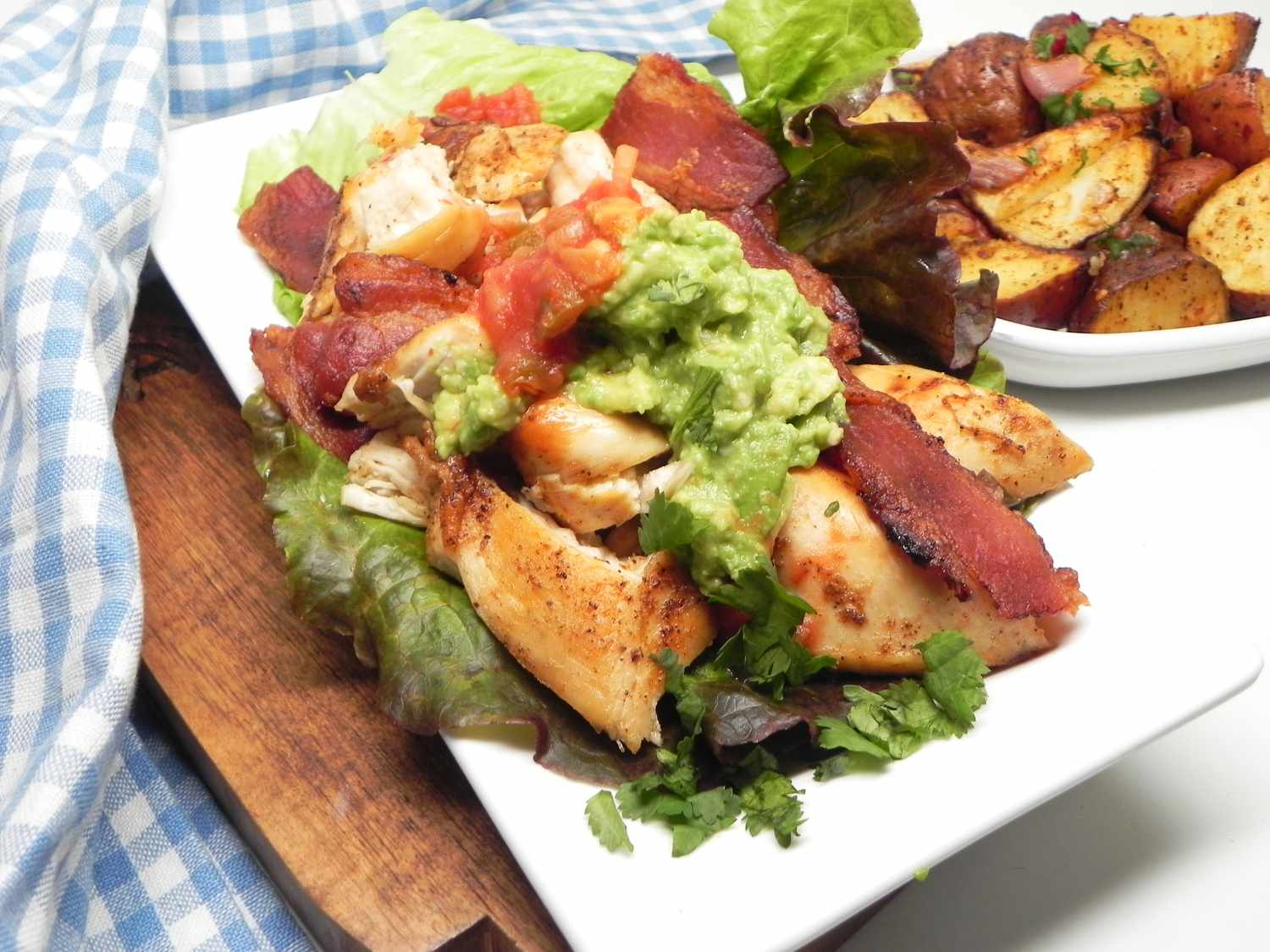 Chicken, Avocado, and Bacon Lettuce Wrap Recipe