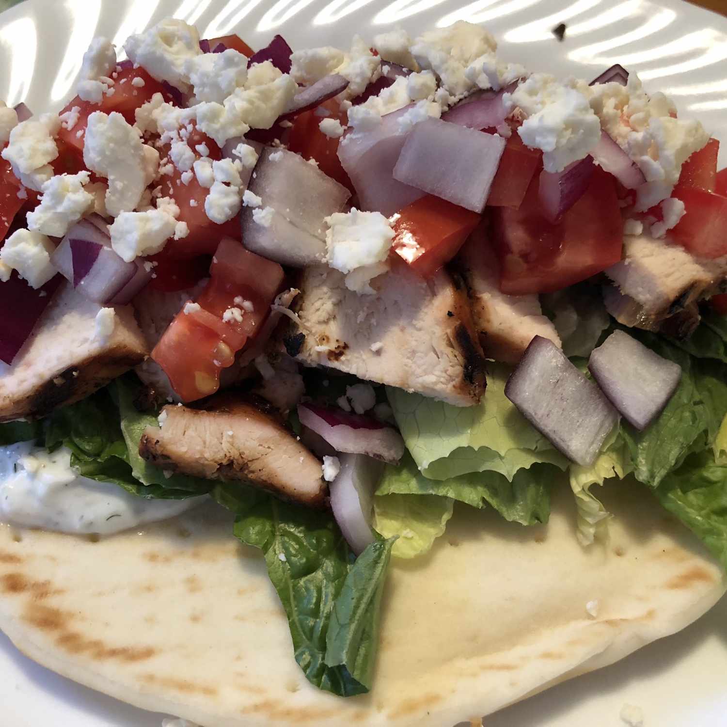 Chicken Souvlaki Gyro Style Recipe