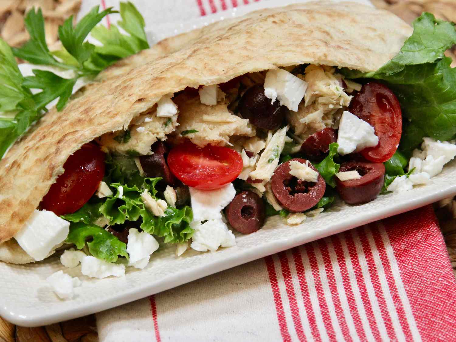 Tuna-Stuffed Pita Pockets Recipe