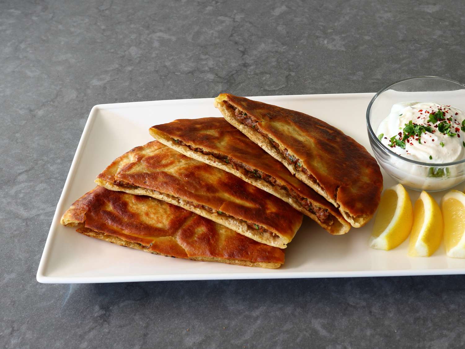 Arayes (Lebanese Crispy Meat Stuffed Pita) Recipe