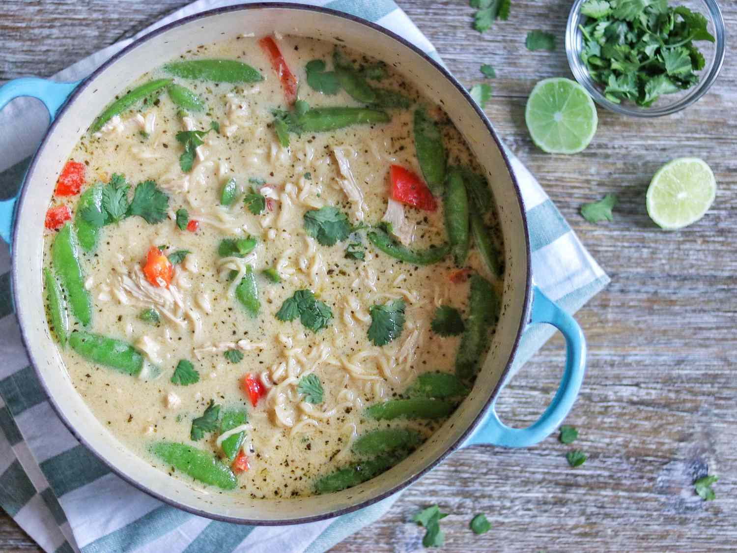 Creamy Green Curry Chicken Ramen Recipe