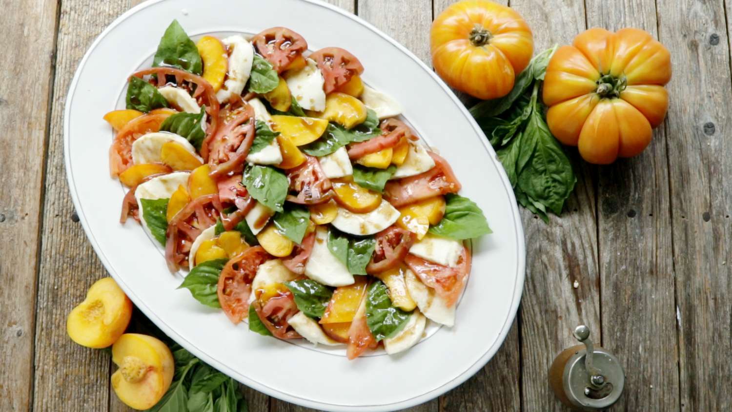 Peach and Tomato Caprese Salad Recipe