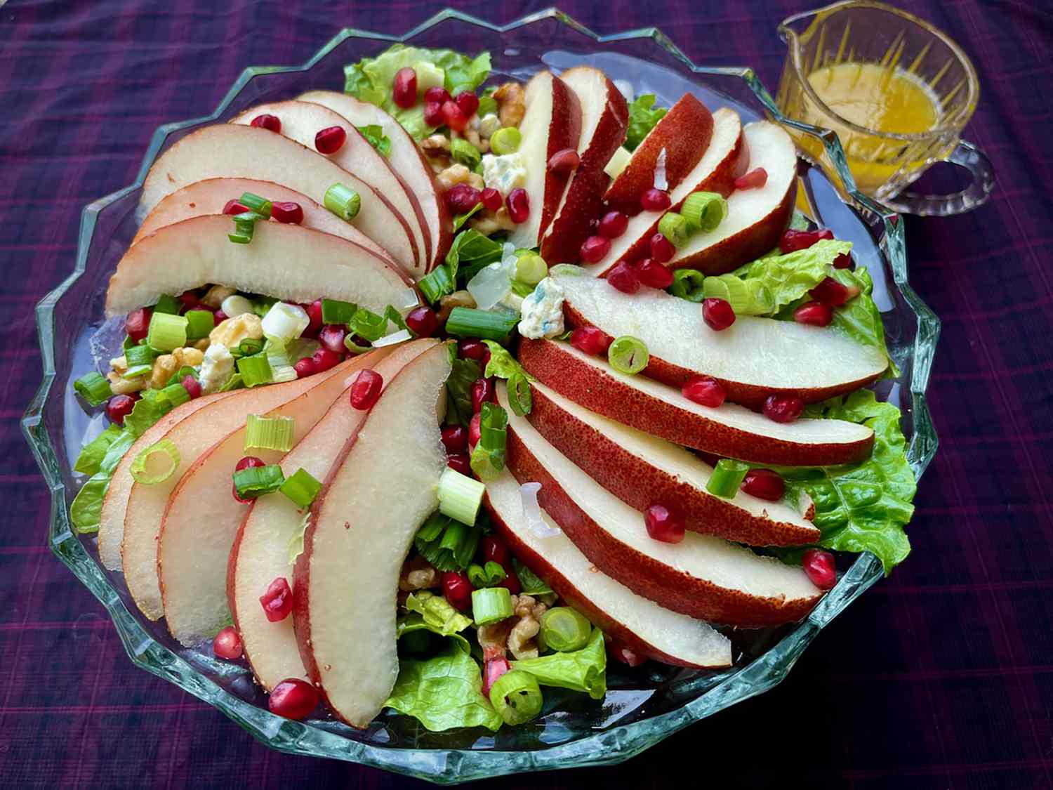 Red Pear, Pomegranate, and Gorgonzola Salad Recipe