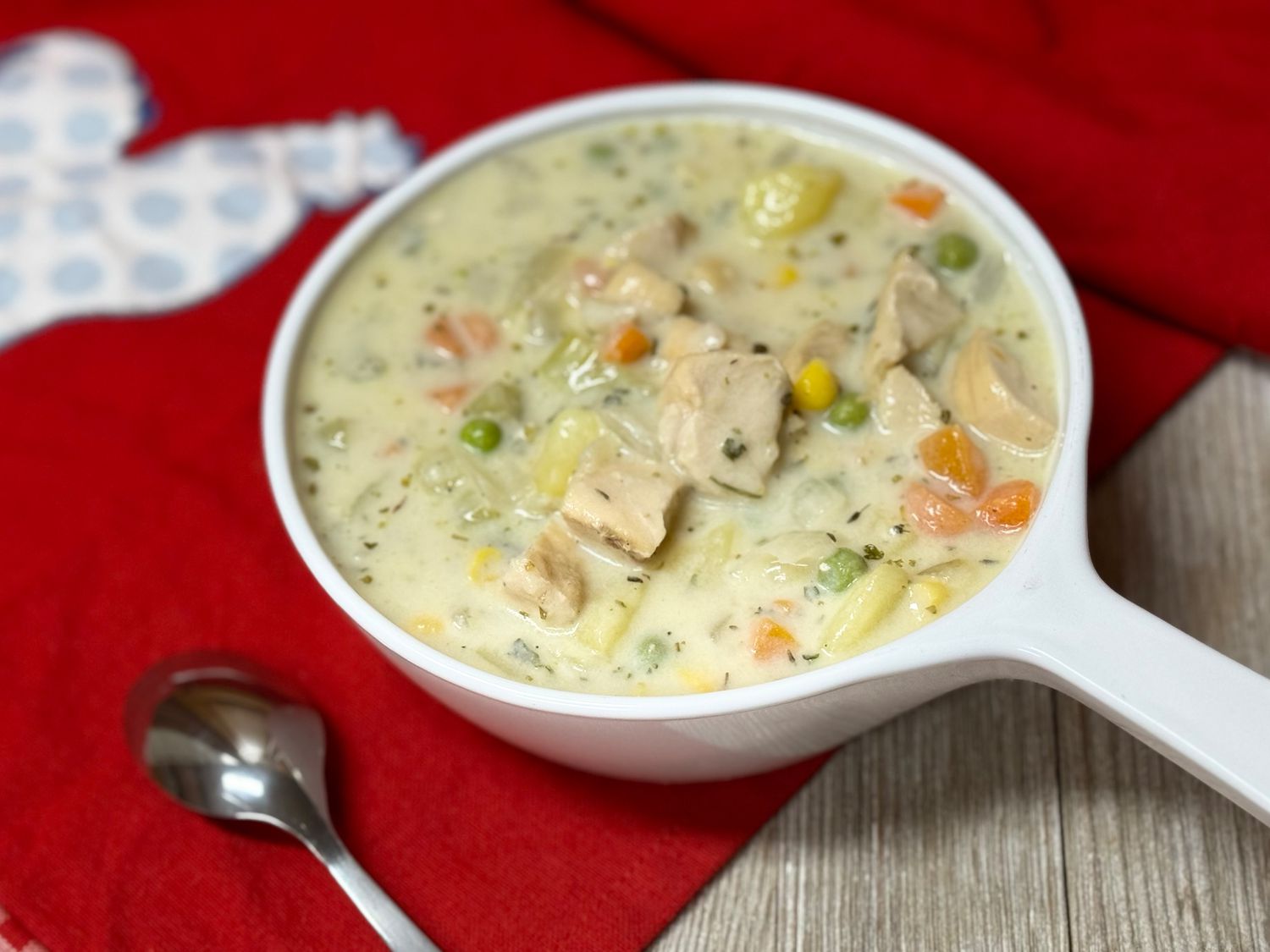 Creamy Chicken Vegetable Soup Recipe