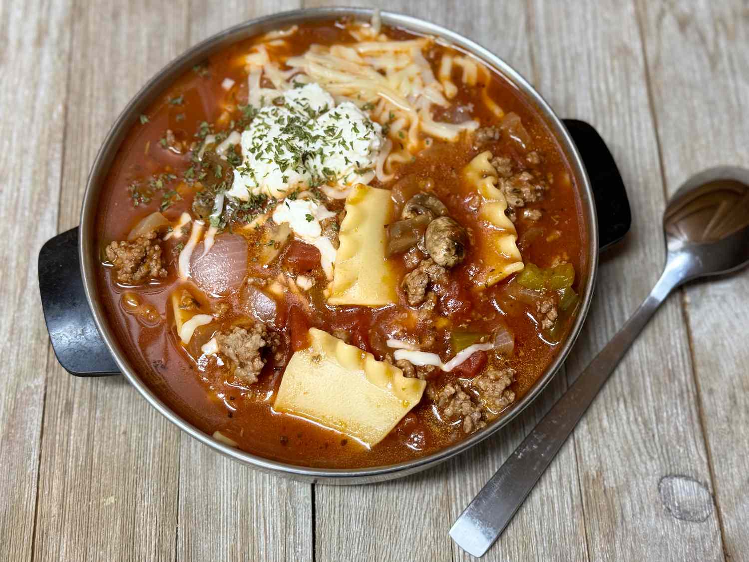 Slow Cooker Lasagna Soup Recipe