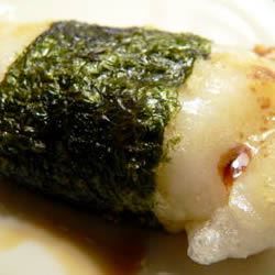 Broiled Mochi with Nori Seaweed Recipe