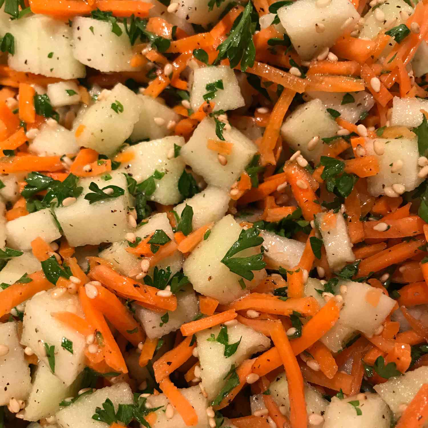 Shredded Apple Carrot Salad Recipe