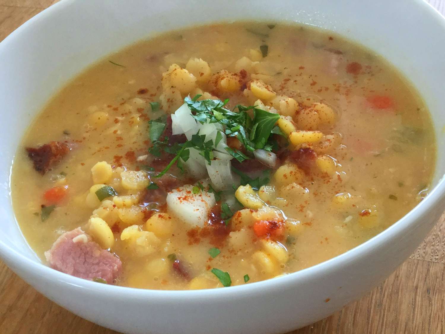 Canadian Yellow Split Pea Soup with Ham Recipe