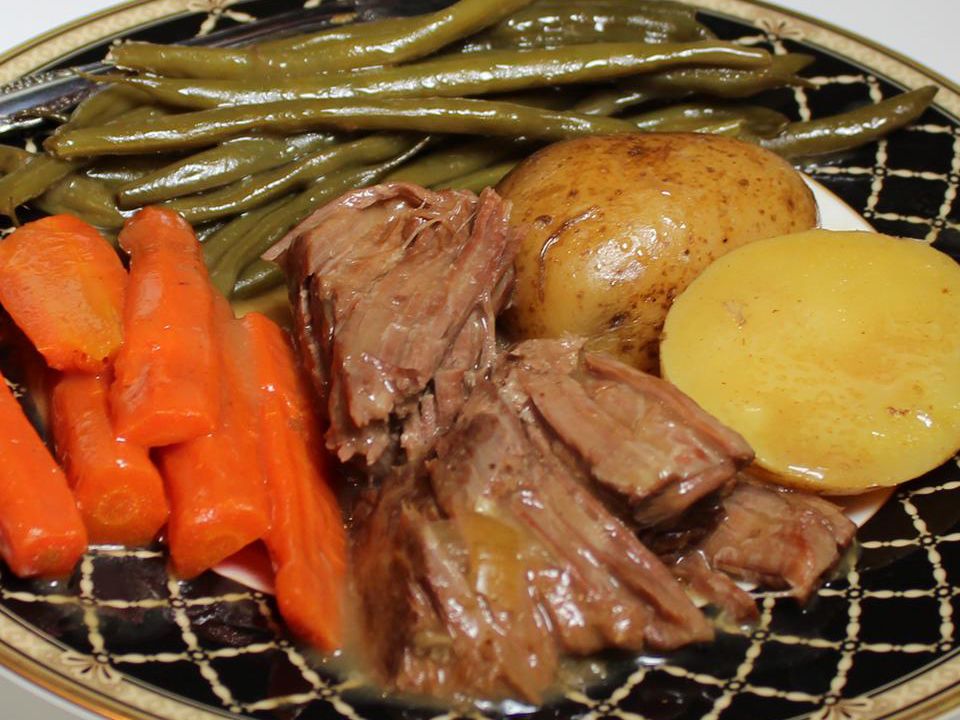 Healthier (but still awesome) Awesome Slow Cooker Pot Roast Recipe