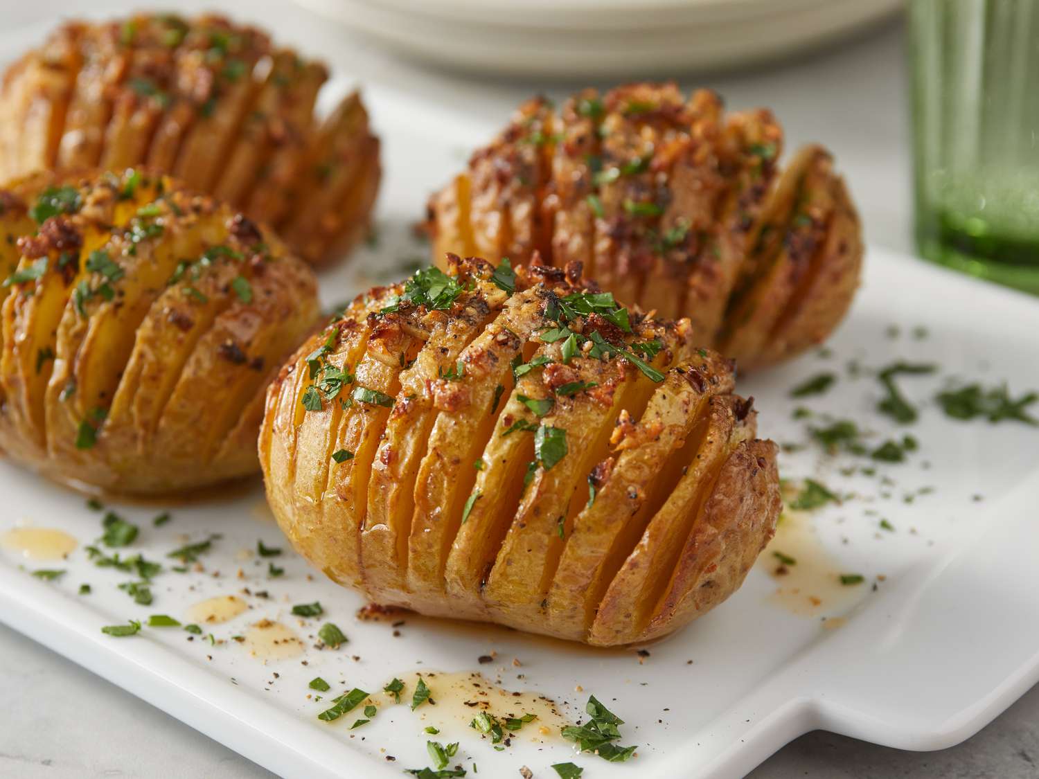 Air Fryer Hasselback Potatoes Recipe