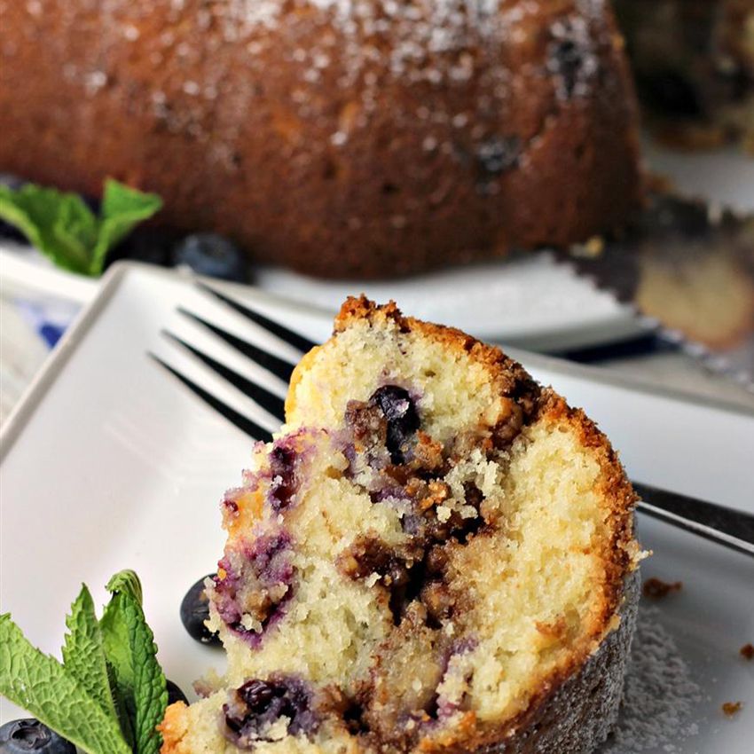 Blueberry Sour Cream Coffee Cake Recipe