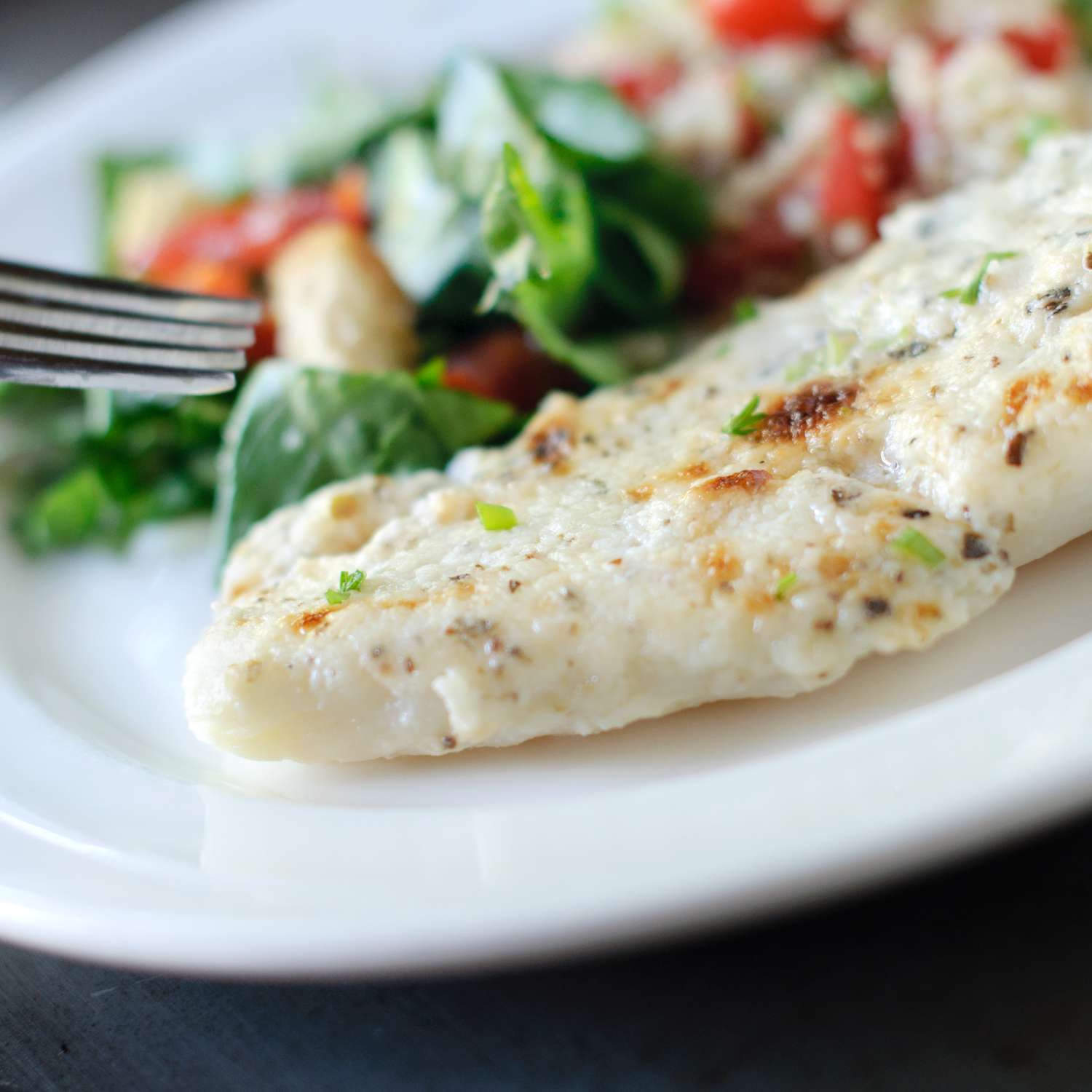 Healthier Broiled Tilapia Parmesan Recipe