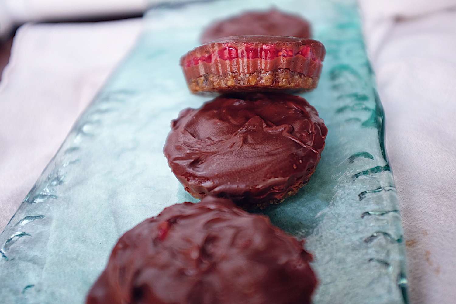 Vegan Raspberry Chocolate Tarts Recipe