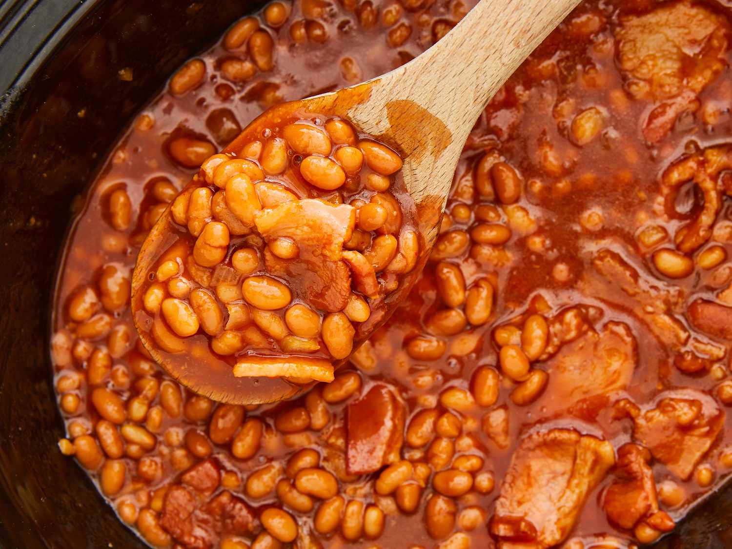 Slow Cooker Homemade Beans Recipe