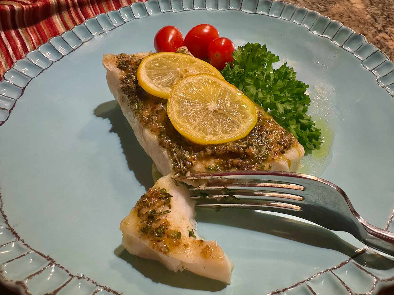 Mediterranean Baked Cod with Lemon Recipe