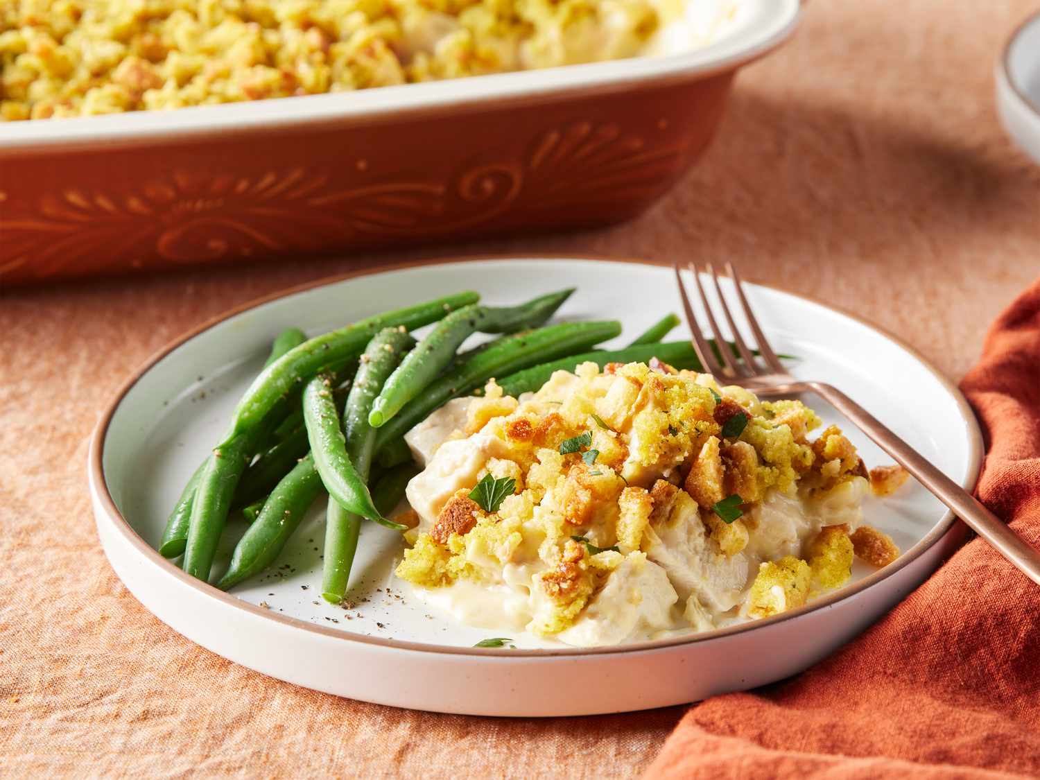 Aunt Jewel's Chicken Dressing Casserole Recipe