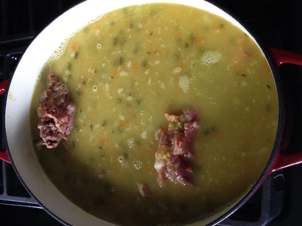 Ham Bone and Green Split Pea Soup Recipe