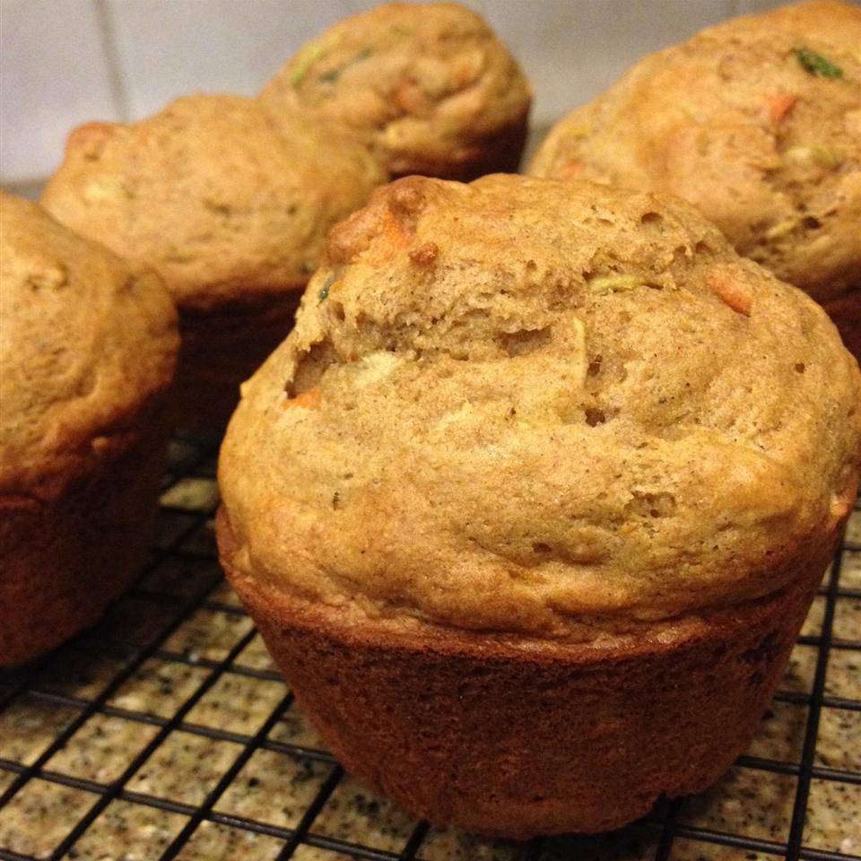 Carrot, Apple, and Zucchini Muffins Recipe