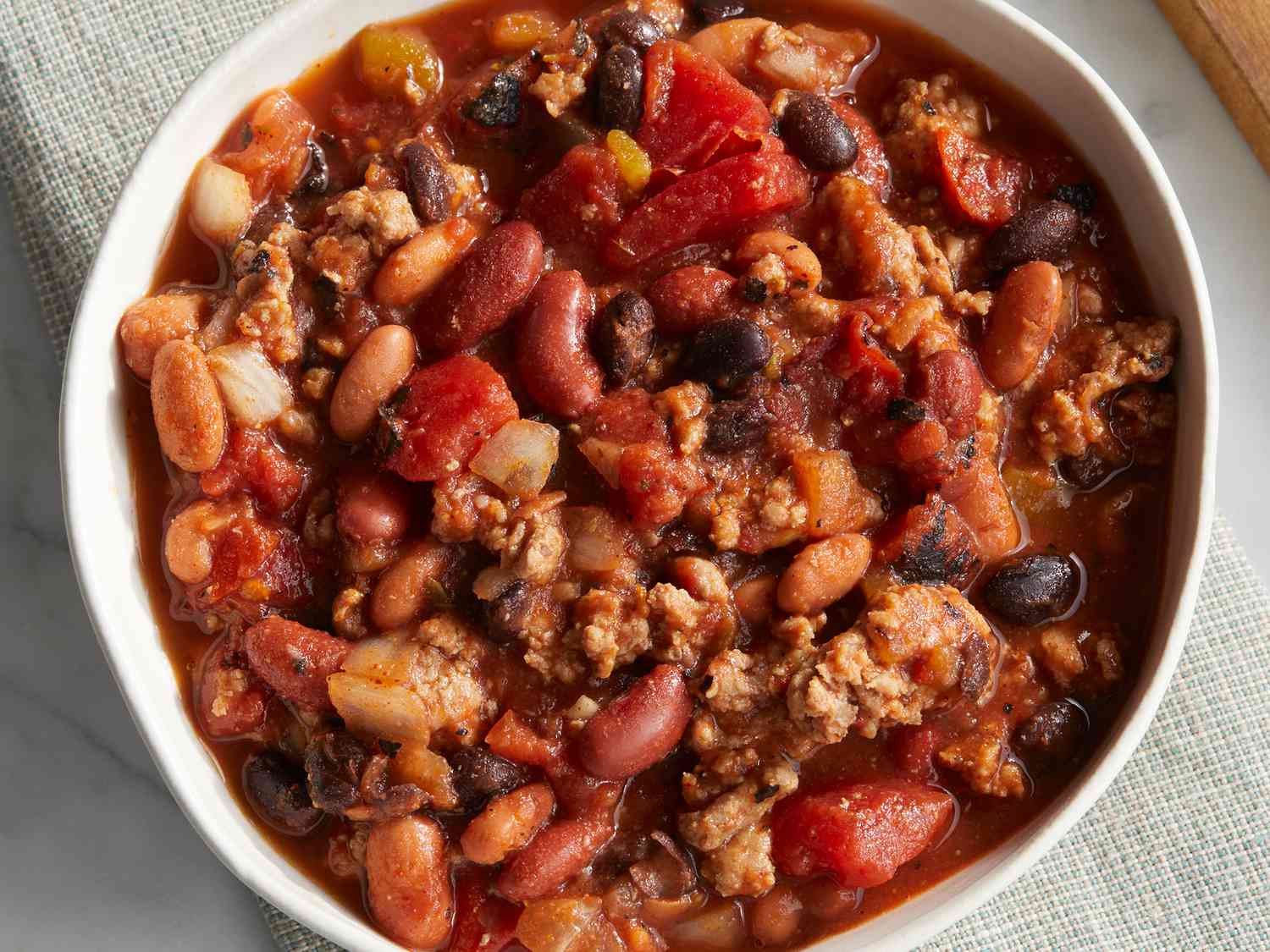 Slow Cooker 3-Bean Chili Recipe