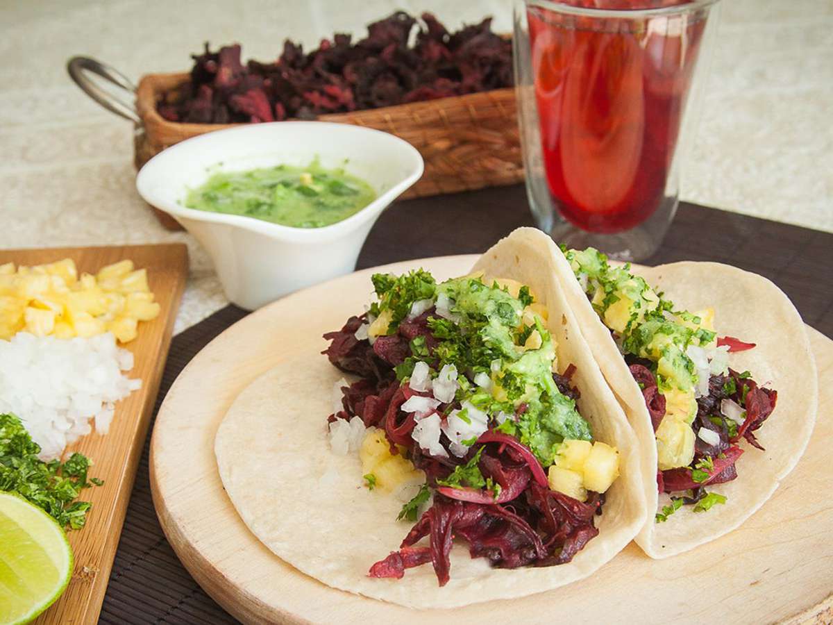 Tacos de Jamaica (Vegan Hibiscus Tacos) Recipe