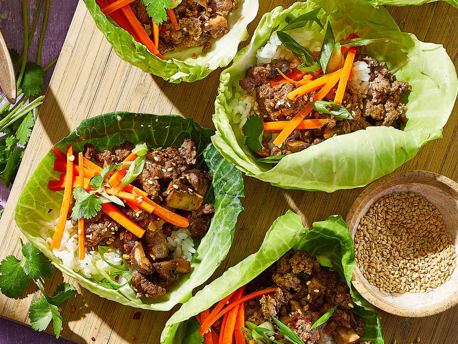 Asian-Style Ground Beef Cabbage Wraps Recipe