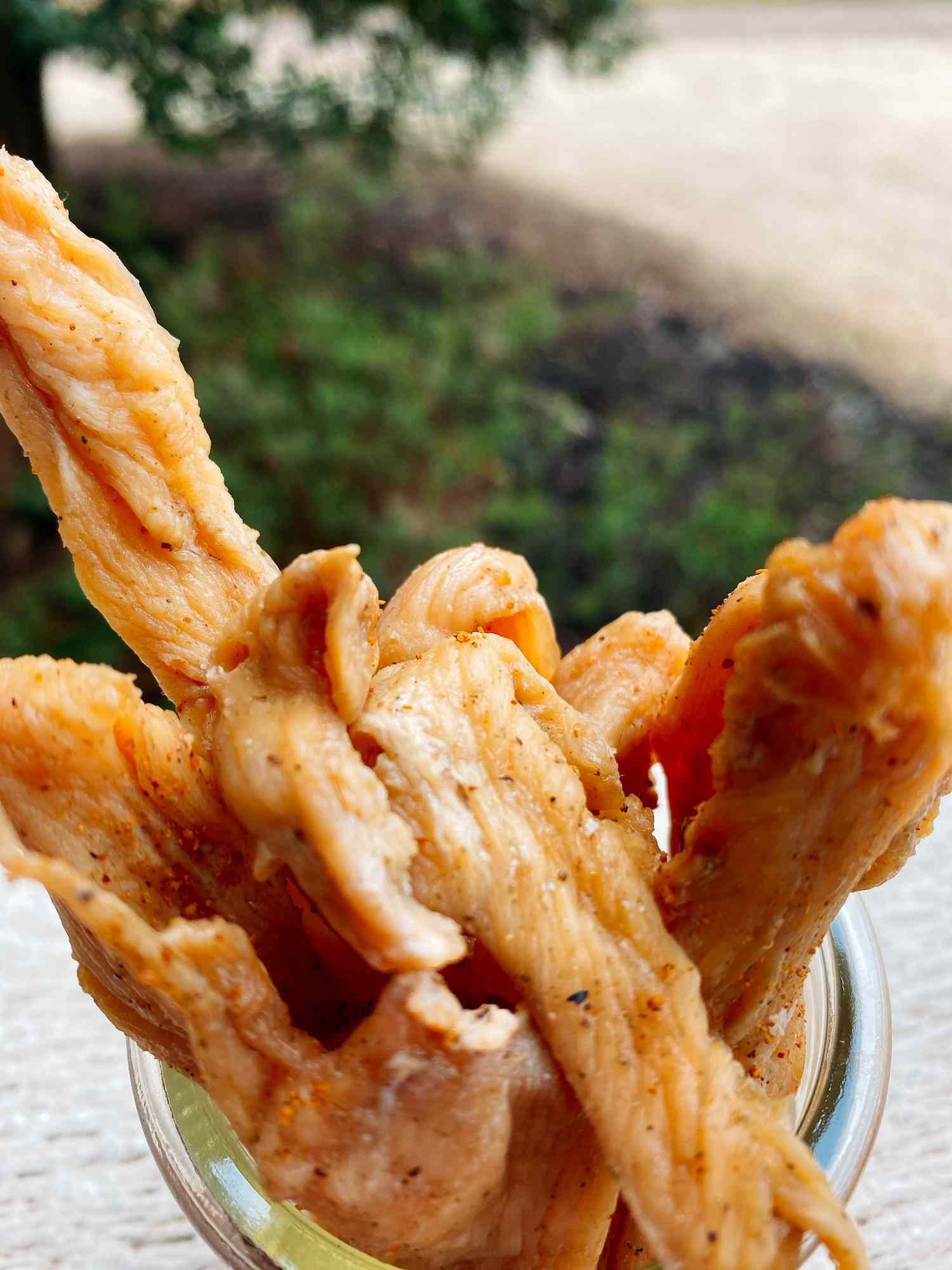 Spicy Chicken Jerky in the Air Fryer Recipe