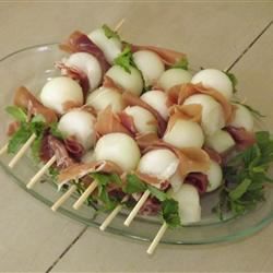 Prosciutto Wrapped Melon Balls Recipe