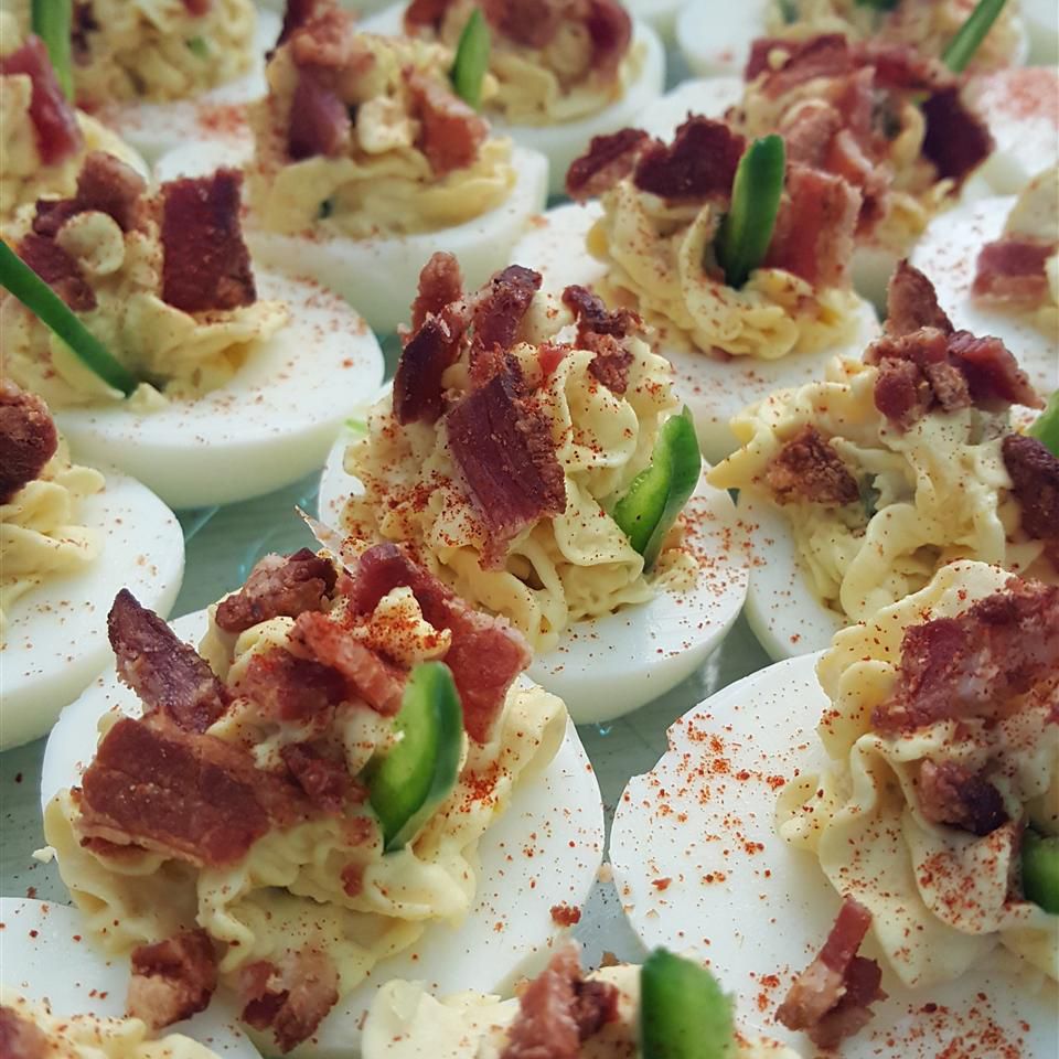 Jalapeno Bacon Cheddar Deviled Eggs Recipe