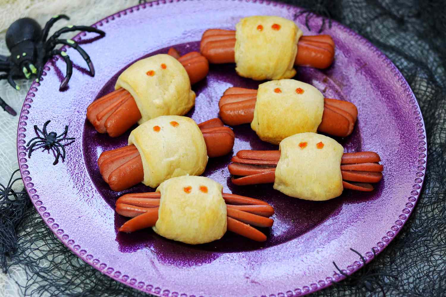 Spooky Spider Halloween Hot Dogs Recipe