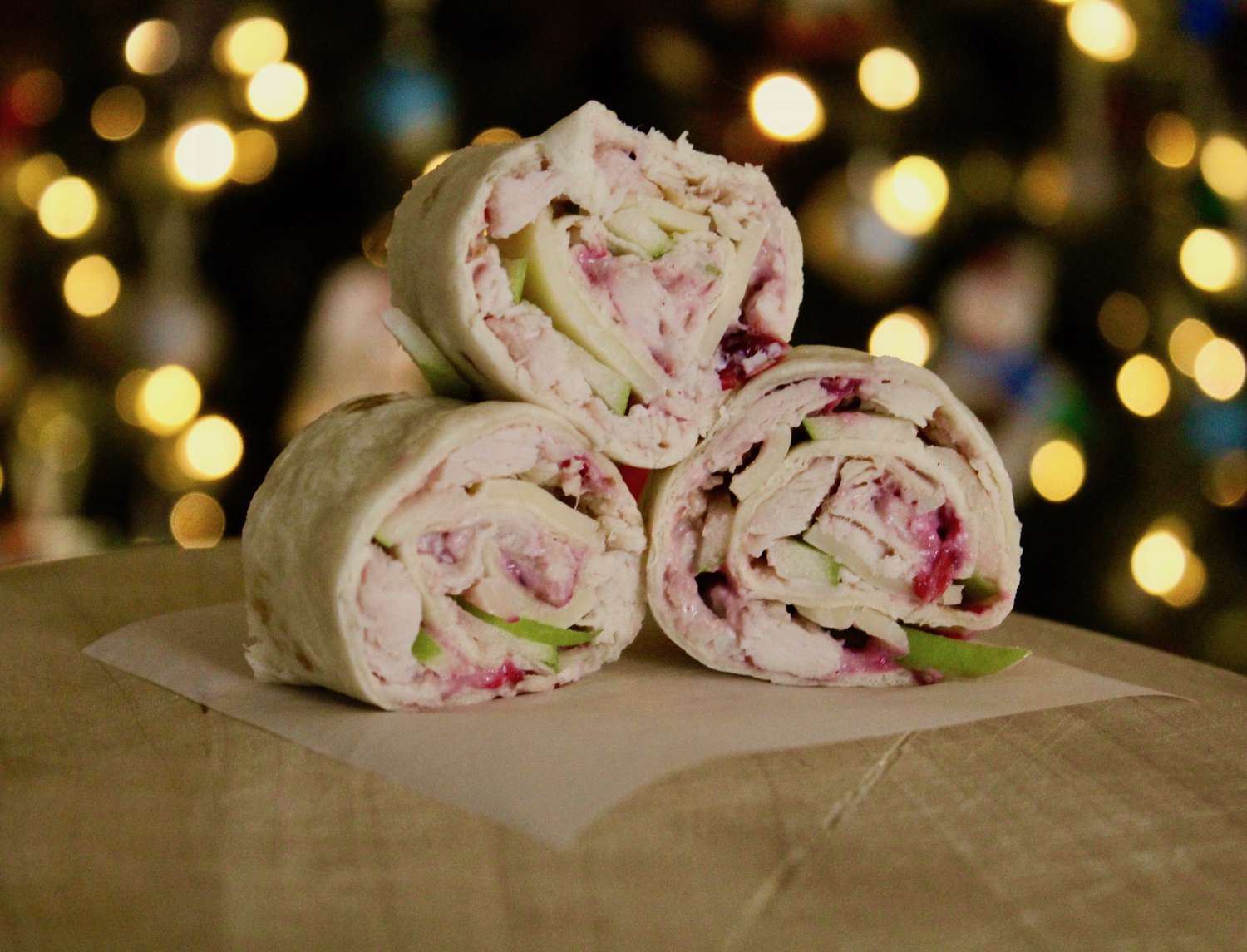 Cranberry Turkey Pinwheels Recipe