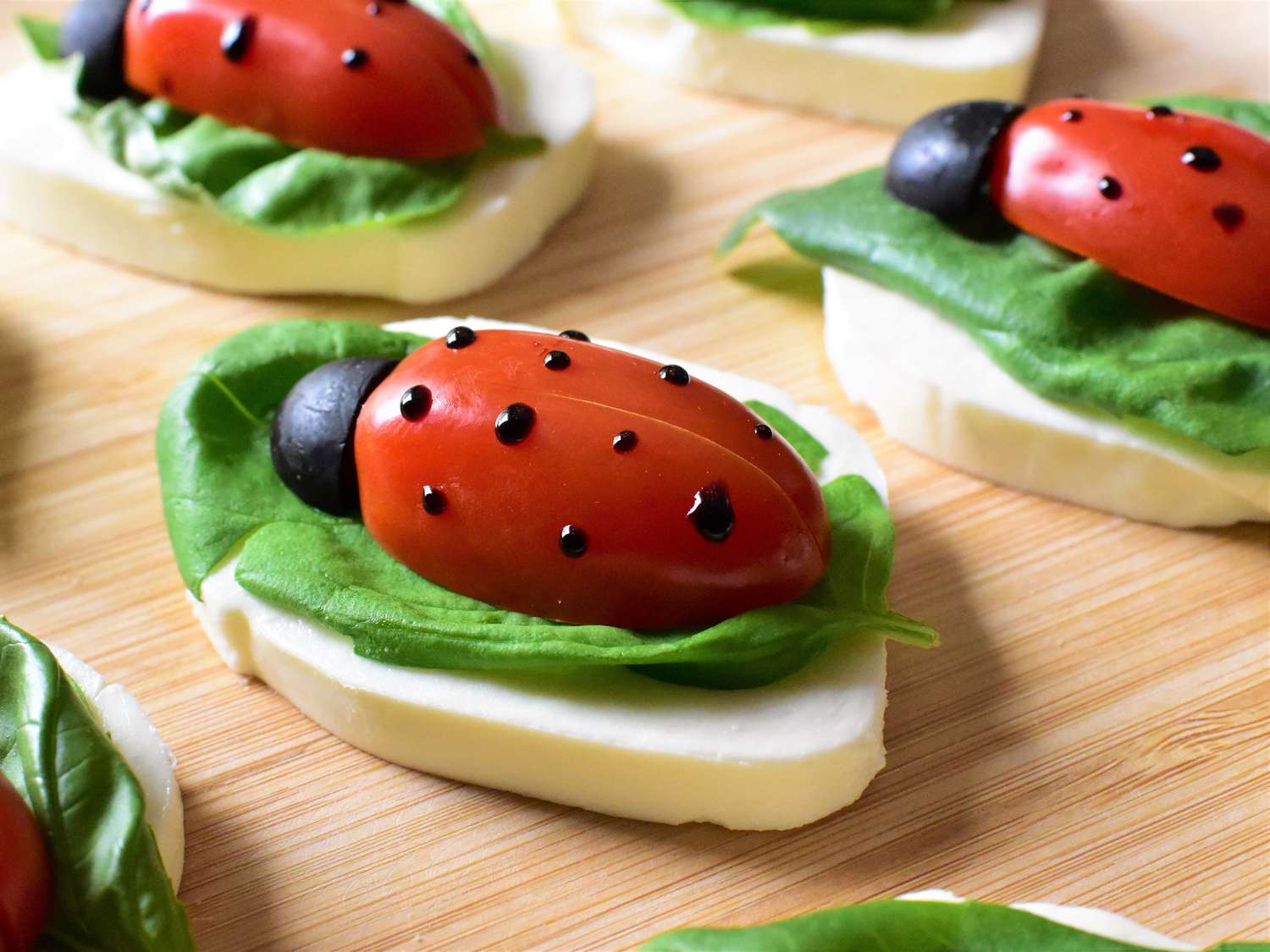 Ladybug Caprese Bites Recipe