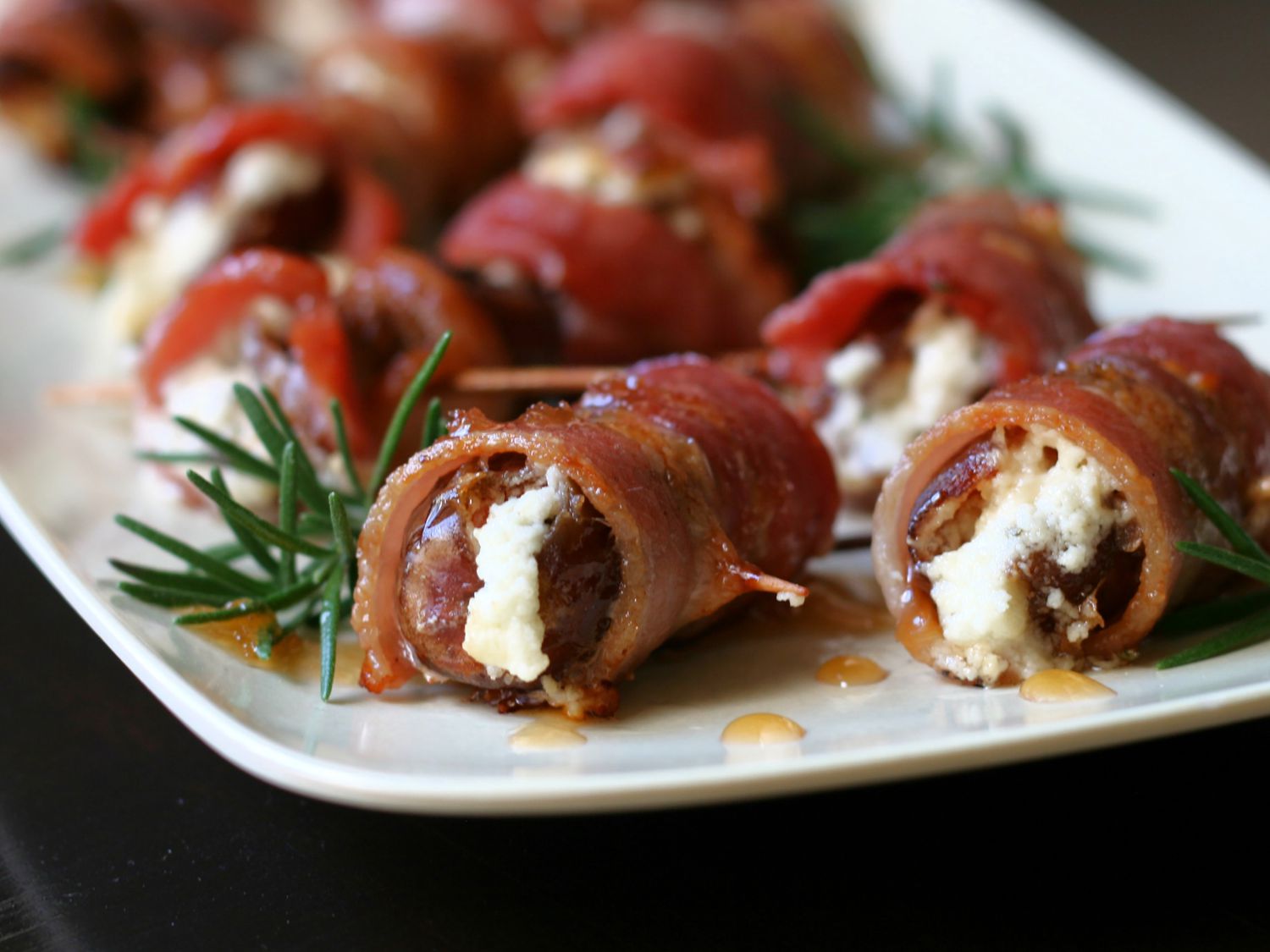 Bacon-Wrapped Dates with Goat Cheese Recipe