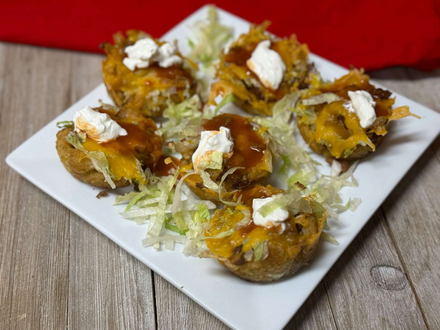 Loaded Tater Tot Taco Cups Recipe