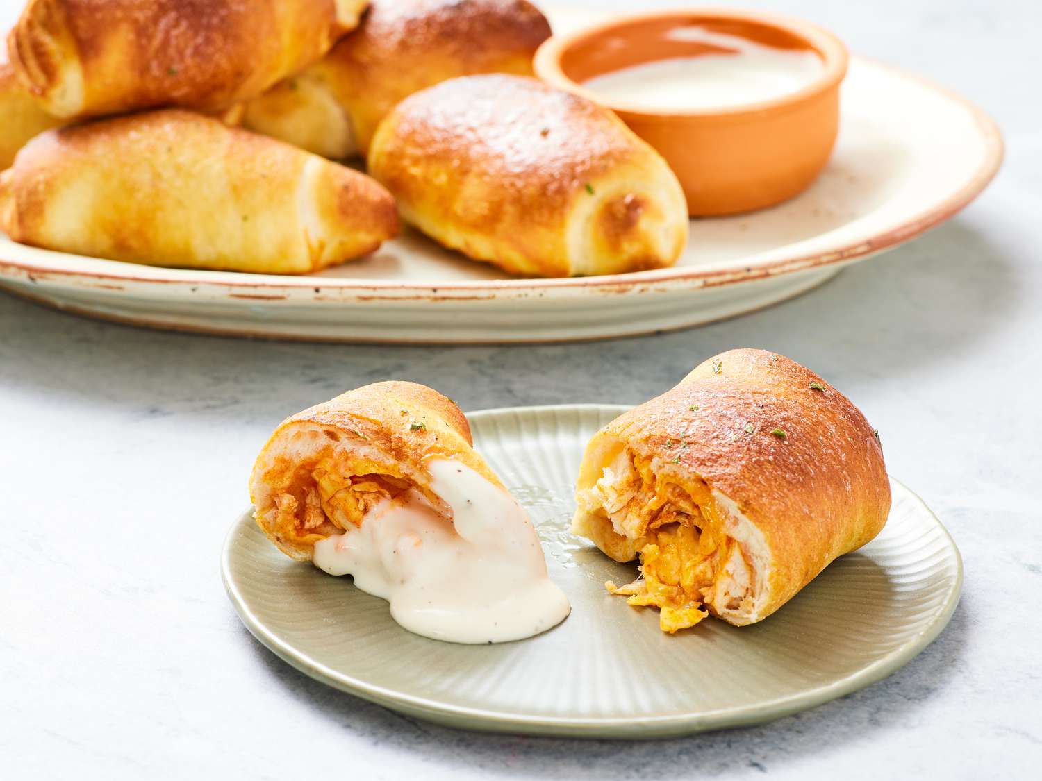 Buffalo Chicken Pizza Rolls Recipe