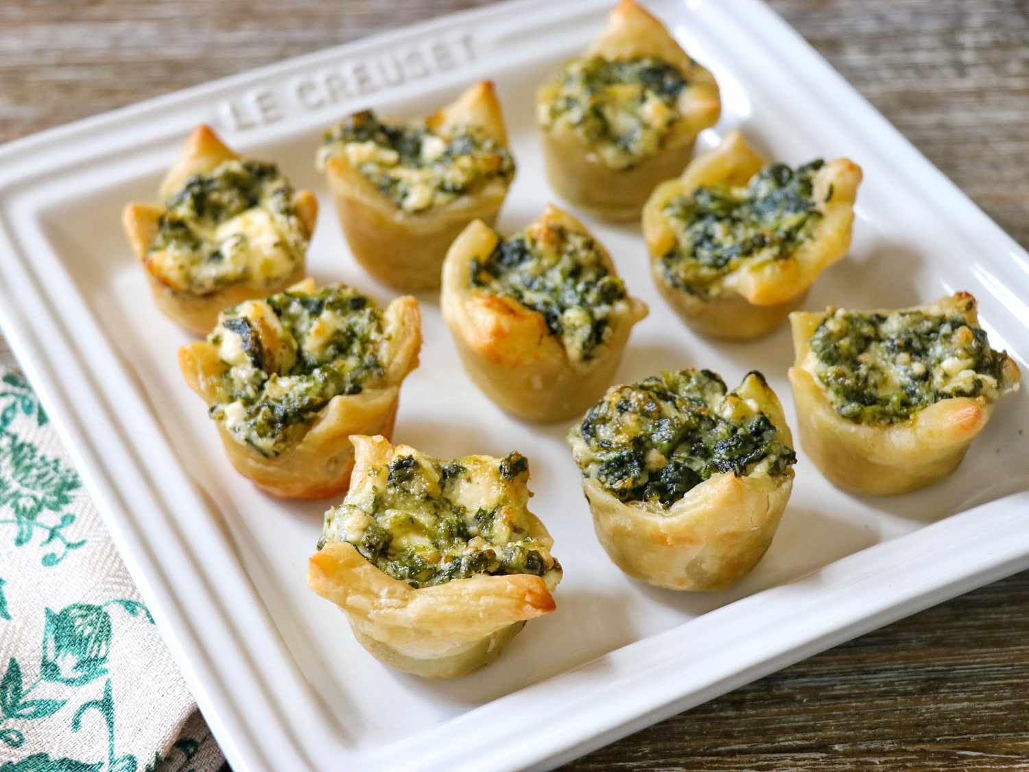 Feta-Spinach Puff Pastry Bites Recipe