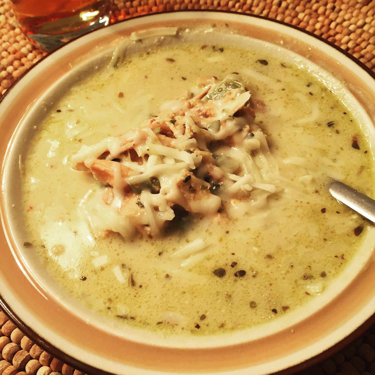 Creamy White Chicken Chili with Salsa Verde Recipe