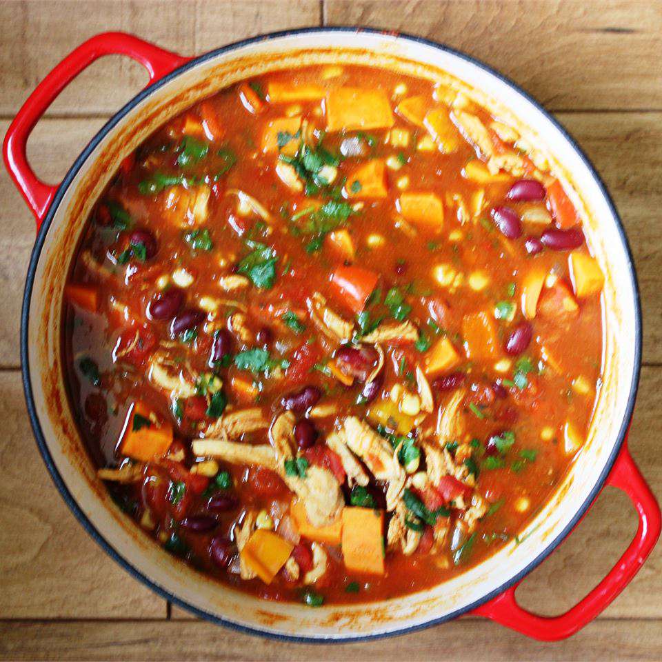 Spicy Chicken and Sweet Potato Stew Recipe